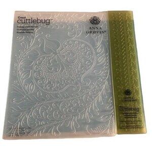 Anna Griffin Pomegranate Paisley Embossing Folder w/Border Set Crafting Tool